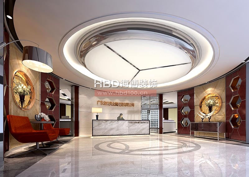 西塔辦公室裝修 金仕貴金屬前臺設(shè)計 西塔辦公室裝修 金仕貴金屬前臺設(shè)計