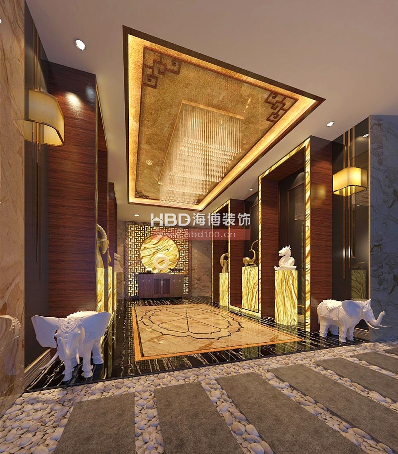 茂名市廣東源豐集團公司會所設計 接待前廳 茂名市廣東源豐集團公司會所設計 接待前廳