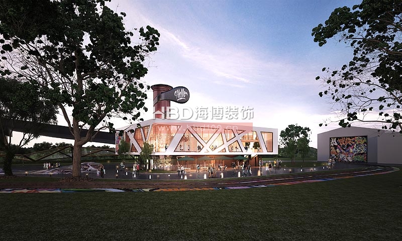 磨碟沙創(chuàng)意服務(wù)站建筑規(guī)劃設(shè)計(jì) 黃昏